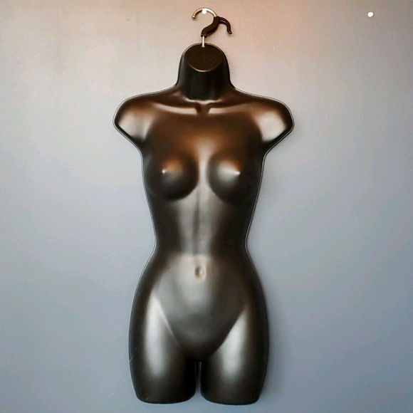 Plastic Hollow Bust Form Display White or Black - Picture 6 of 8